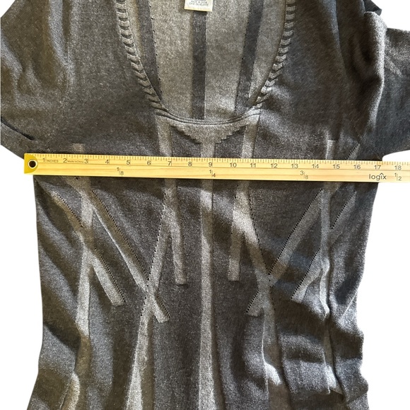 Max Studio Charcoal Long Sleeve Dress - Picture 4 of 6